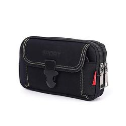 marsupio multiuso in tela da uomo - marsupio impermeabile per telefono da esterno per viaggi, escursioni e uso quotidiano