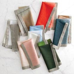 Set of 4 Dip Dye Napkins - Midnight Copper - Frontgate