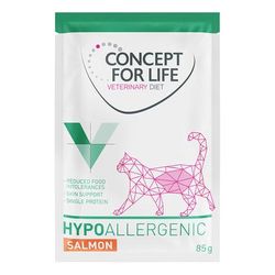 12x85g Hypoallergenic Salmon Concept for Life Veterinary Wet Cat Food