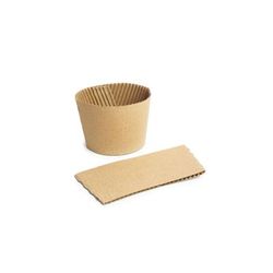 Vegware Q1 Small Cup Sleeves, Brown