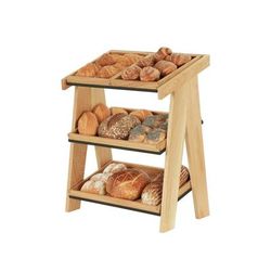 Cal-Mil 23138-3-21 3 Tier Display Stand - 13" x 23 1/4" x 27 3/4", Oak, Brown