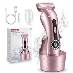 TEMU Electric Lady Shaver Bikini Trimmer, Wet & Dry Rechargeable Cordless Painless , Led Display Razor For Legs Underarms