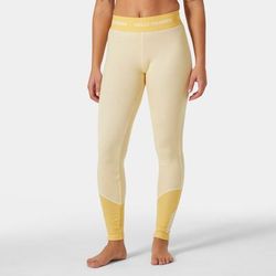 Helly Hansen Women's Lifa Merino Midweight Base Layer Trousers Yellow L