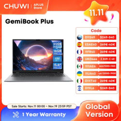 CHUWI GemiBook Plus Laptop 15.6" Intel N100 Graphics for 12th Gen 1920*1080P 8GB/16GB RAM 256GB/512GB SSD Windows 11 Laptops