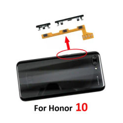 Phone Housing Power Volume Button For Huawei Honor 10 New On Off Up Down External Key Flex Cable Part Black Blue Green