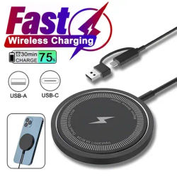 Caricabatterie Wireless magnetico da 30W supporto per Pad di ricarica rapida per iPhone 15 14 13 12 Pro Max Airpods PD Macsafe stazione di ricarica per telefono