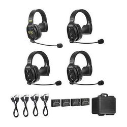 Saramonic WiTalk-WT4S 4-Person Full-Duplex Wireless Intercom System with Single-Ear H WITALK-WT4S