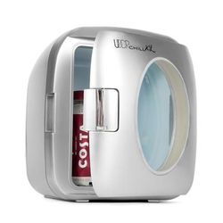 Uber Chill Xl 12 Can Mini Fridge - 9L by Uber Appliance in Silver