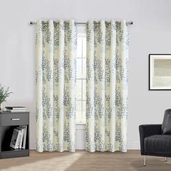 Wide Width Lana Light Filtering Grommet Curtain Panel by Habitat™ in Blue (Size 50" W 63" L)
