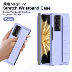 Nouveau Étui de luxe avec dragonne pour Honor Magic V2, housse de protection pliable, Coque de téléphone, Capa Fundas