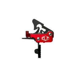 Elftmann Tactical Apex AR-15 Straight Adjustable Trigger Black Shoe Anodized Red APEXBS