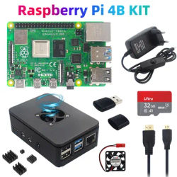 Official Original Raspberry Pi 4 Model B 8GB 4GB 2GB 1GB RAM + Case + Power Supply + TF Card BCM2711 1.5GHz WiFi BT 4K Video
