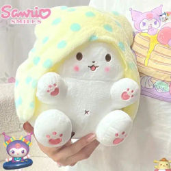 Couverture en peluche Kawaii Sanurgente Marumofubiyori pour filles, jouets au beurre, oreiller en peluche, pendentif, cadeaux pour filles