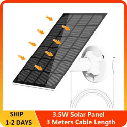 3.5w Portable Solar Panel Charger Smart Home Waterproof Light System Outdoor Type-C Port Solar Panel for Security Camera
