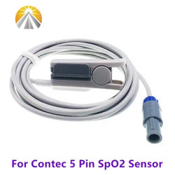 For Contec SpO2 Sensor CMS6000 Series 5 Pin Adult Child Neonates Veterinary Type Biolight M6 M12 Digital PD Output SAO2 Probe