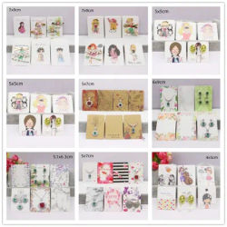 100pcs 5.1x6.3/6x9/7x9/5x7/5x5/5x4cm Mixed Earring Necklace Cards