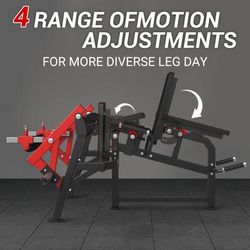 TEMU Leg Extension And Machine, Lower Body Special Leg Machine, Adjustable Leg Exercise Bench With Plate Loaded, Leg Rotary Extension For Thigh, Home Gym Weight Machine