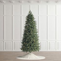 15 ft. Christmas Tree - Classic Fraser Fir Slim Profile Quick-Light Tree - Clear Lights - Frontgate - Artificial Christmas Tree