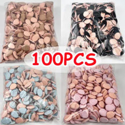 Mini Finger Thumb Makeup Sponge Puff 100PCS Soft Air Cushion Concealer Cosmetic Puff Liquid Foundation Blush Powder Beauty Tools