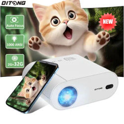 Global Version Ditong L007 Projector 4K Auto Focus Android Smart Home Theatre Full HD Native 1920*1080P led Movie Projection