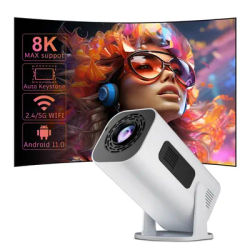 Salange P330W Mini Projetor Android 11 280 ANSI 4K 8K 1080P Wifi6 BT5.0 Home Cinema Portable Projector Android/IOS Video Theater