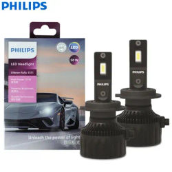 Philips LED H7 Ultinon Rally 3551 potenza massima 50W 4500LM faro per auto 6500K lampade a LED bianche Max Lumen Watt PX26d LUM11972U3551X2