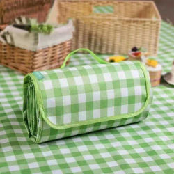 Portable Picnic Mat Waterproof Beach Mat Outdoor Foldable Camping Mat Thicken Tent Blanket Moisture-Proof Sand Cloth