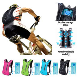 2L Water Bladder Waterproof Sports Backpack Men and Women Drinking Bag Outdoor Cycling Hiking Mountaineering Sports Shoulder Bag
