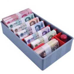 Money Counter Case Cash Tray Drawer Register Insert Tray Replacement Plastic Bills Coins