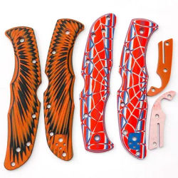 1 Pair Folding Knife G10 Scales Patches for Spyderco C10 Endura 4 Endura4 Handles DIY Make Grips Accessories Parts 2 Colors