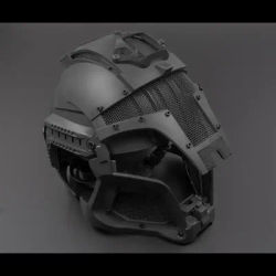 Airsoft helmet bar net replaceable goggles, head and face protection tactical helmet, cosplay medieval warrior helmet