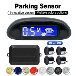 Hippcron capteur de stationnement pour voiture avec moniteur LED de recul Parktronic automatique 4 capteurs système de détection de Radar affichage rétro-éclairé