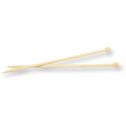 buttinette Aiguilles droites, en bambou, longueur : 35 cm
