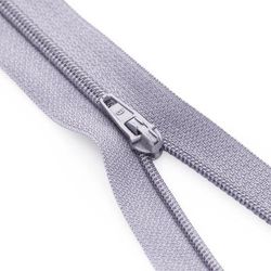 buttinette Fermeture à glissière, gris clair, non séparable