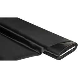 Tissu satin uni "Gala", noir