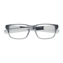 Unisex s rectangle Transparent Gray Plastic Prescription eyeglasses - Eyebuydirect s Oakley Field Day