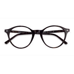 Unisex s round Shiny Tortoise Acetate Prescription eyeglasses - Eyebuydirect s Ray-Ban RB5430 Bernard