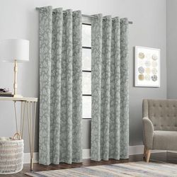 Wide Width Valencia Light Filtering Grommet Curtain Panel by Habitat™ in Grey (Size 52" W 84" L)