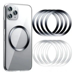 Universal Magnetic Phone Holder Metal Plate Ring For Magsafe Wireless Charger Stainless Steel Iron