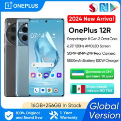 OnePlus 12R Global Version 16GB 256GB Snapdragon 8 Gen 2 6.78''120Hz AMOLED Display 5500mAh 100W Battery 50MP Camera