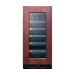 Summit ALWC15PNR 14 3/4" 1 Section Commercial Wine Cooler w/ 1 Zone - 23 Bottle Capacity, 115v, Red