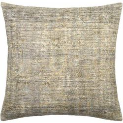 Chavez 18" Square Traditional Dark Red/Medium Gray/Peach/Black Outdoor Throw Pillow - Boutique Rugs