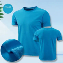 Men Women Quick Dry Short Sleeve Sport T Shirt Gym Jerseys Fitness Shirt Trainer Running T-Shirt Teenager Breathable Sportswears