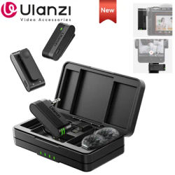 Ulanzi A100 Microphone Smartphone Wireless Lavalier Mic for iPhone 16 15 12 Xiaomi Samsung Dji Action 5 4 3 2 OSMO Pocket 3 SONY