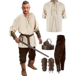 coppie retrò vintage medievale rinascimentale abiti halloween gruppo coppie costumi pirata vichingo ranger vichinghi: valhalla uomo donna halloween carnevale spettacolo larp
