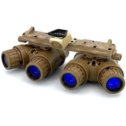 US Night Vision ARGUS Panoramic Night Vision Goggle - Gen II White Phosphor FDE 8x6x5in APNVG-NNVT-WP