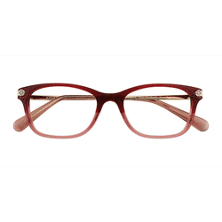 Female s horn Burgundy Glitter Gradient Acetate Prescription eyeglasses - Eyebuydirect s Coach HC6142