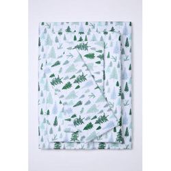 BH Studio Microfiber Printed Sheet Set by BH Studio in Green Trees (Size FULL)