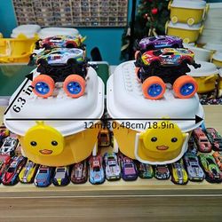 TEMU 40 Pull Back Racing Cars, 2 Monster Trucks, 1 Storage Box, Tin Car Set Pull Back Car Collectible Toys, Vehicle Modern Toys, Birthday Gifts, Party Favors Christmas Gift