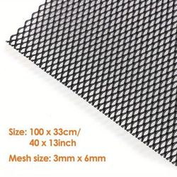TEMU Universal Honeycomb Mesh Black Car Bumper Grill Net Vent Racing Grille